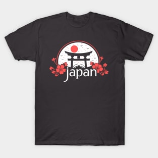 japanese elegance - cherry blossoms and shinto gate T-Shirt